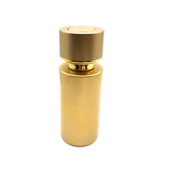 Butelka szklana perfumeryna na gwint GOLD OVA 50 ml z atomizerem alu i nasadką Złotą S058-50ml